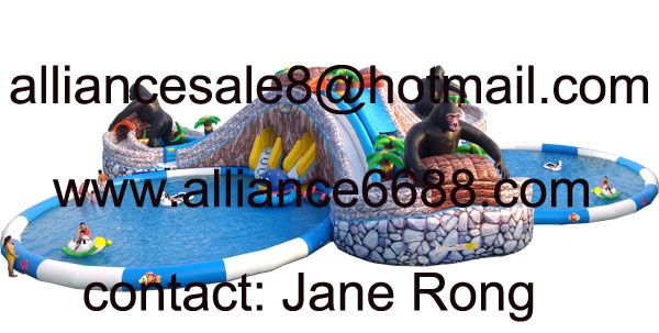 inflatable water slide jungle water paradise