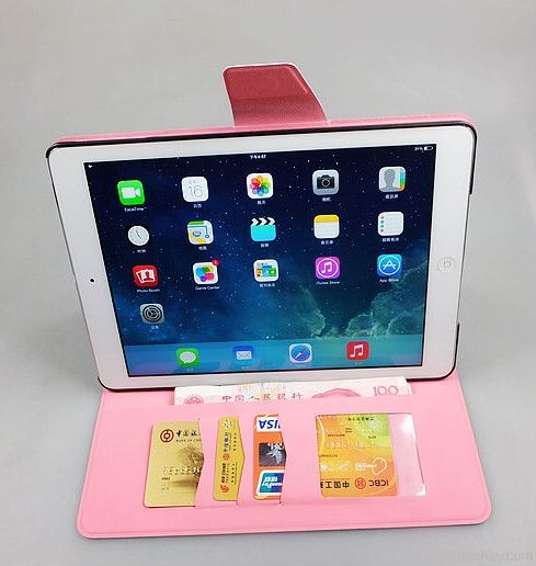 2014 New Case for iPad Air Case, Leather Case for iPad 5