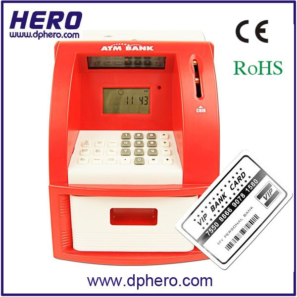 Safe ATM toy Bank Piggy Bank with coin counting