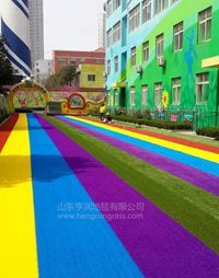 Colorful  artificial grass