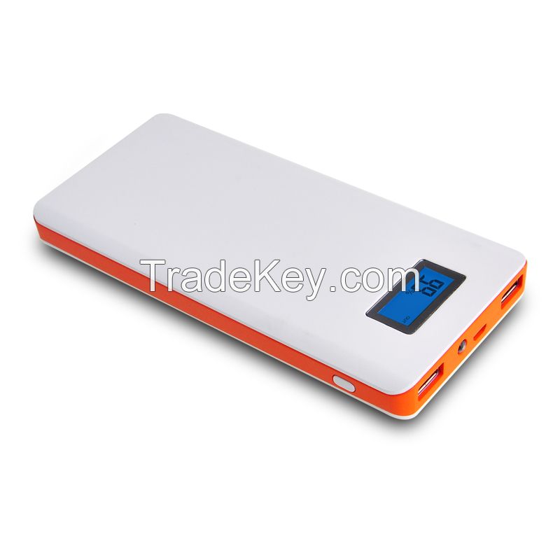 LCD thin power bank with polymer cell 12000mah