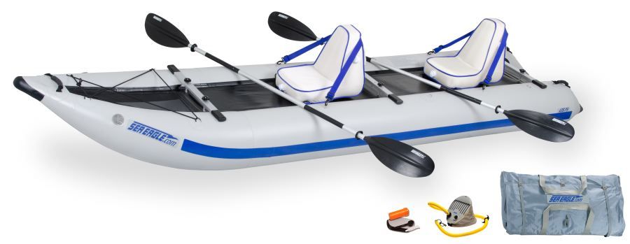 The Sea Eagle PaddleSki Catamaran/Kayak is Five Boats in One