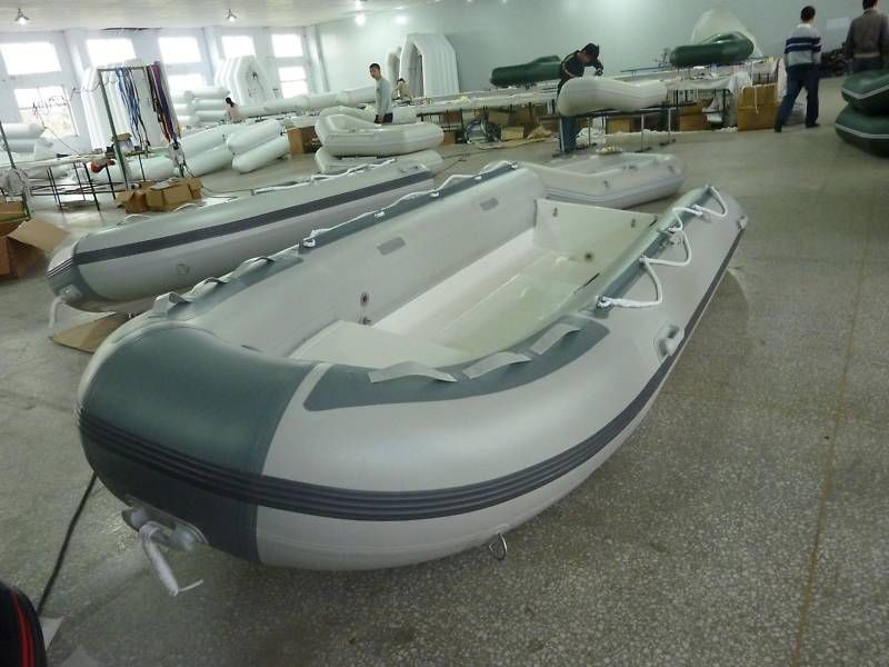 RIB 390 RIGID HULL INFLATABLE BOAT, FIBERGLASS RIB