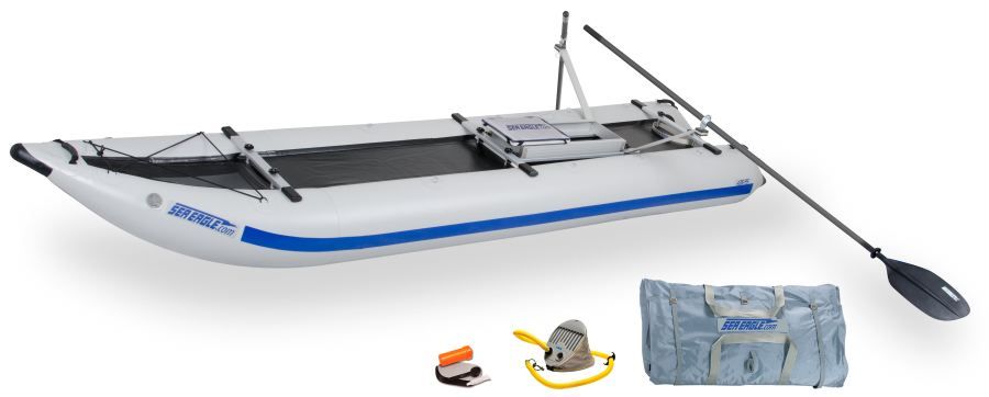 The Sea Eagle PaddleSki Catamaran/Kayak is Five Boats in One