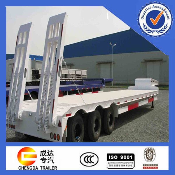 3 axle low bed semi trailer