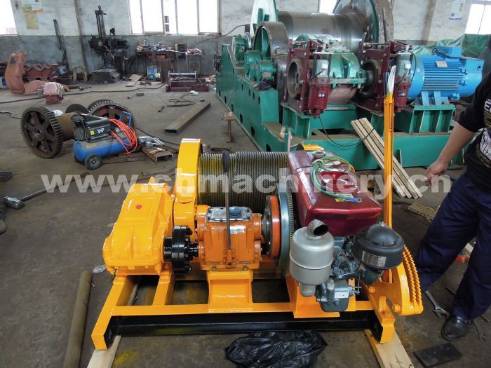 3ton diesel winch for mining, marine 