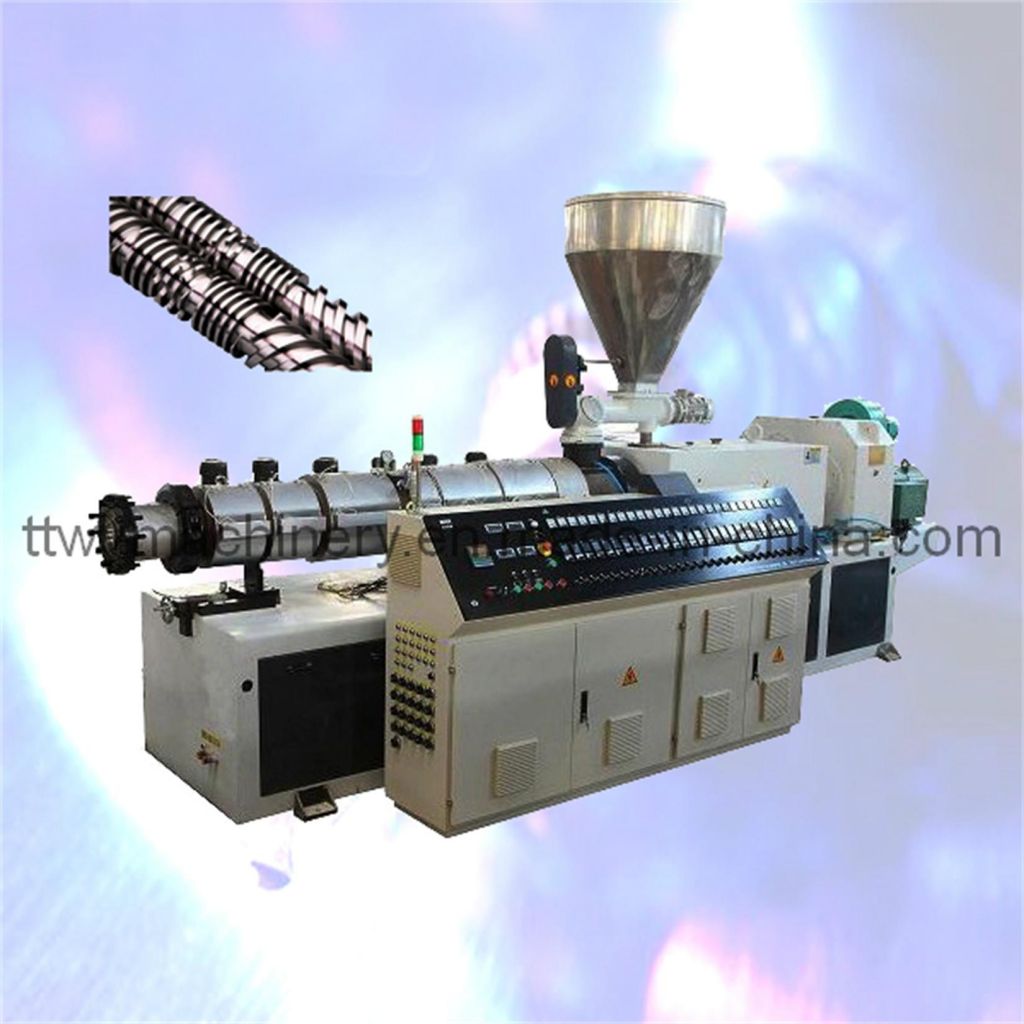 Twin Conical Screws Extruder