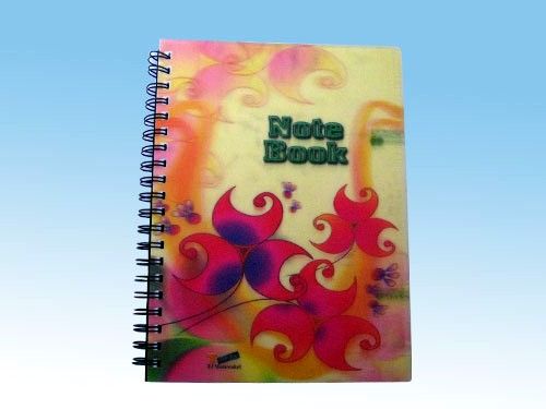 Winding notbook with PP cover