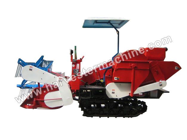 Crawler Type Small Rice Combine Harvester