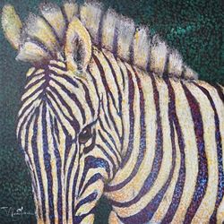 Zebra - Animal - pointillism - a single paragraph Union Square