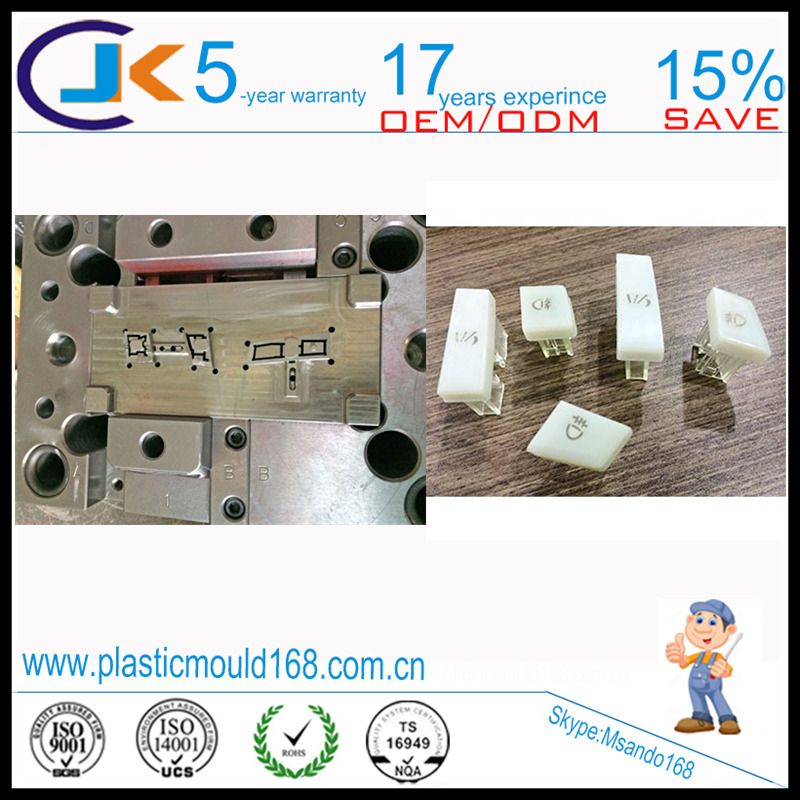 Two shot mold manufacturer for auto plastic button