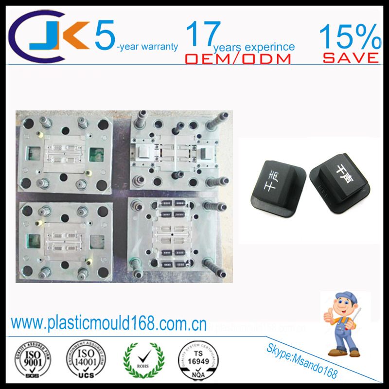 Two shot mold supplier for auto plastic button
