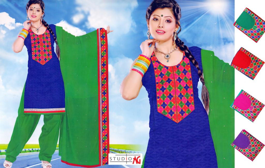 Embroidered weaving cotton suit