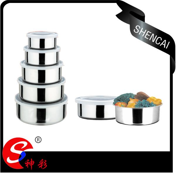 5PCS Stainless Steel Mixing Bowl Set/ Food Container  