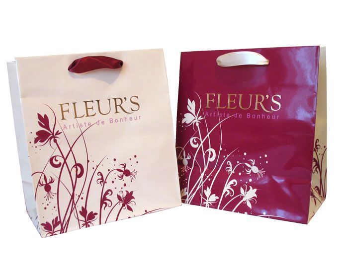 2014 New recycle paper printing bag for shopping/gifts