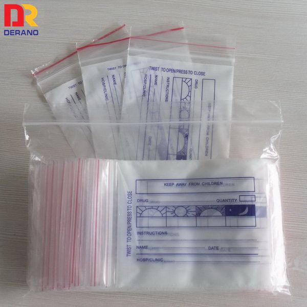 Customized LDPE medicine ziplock bag