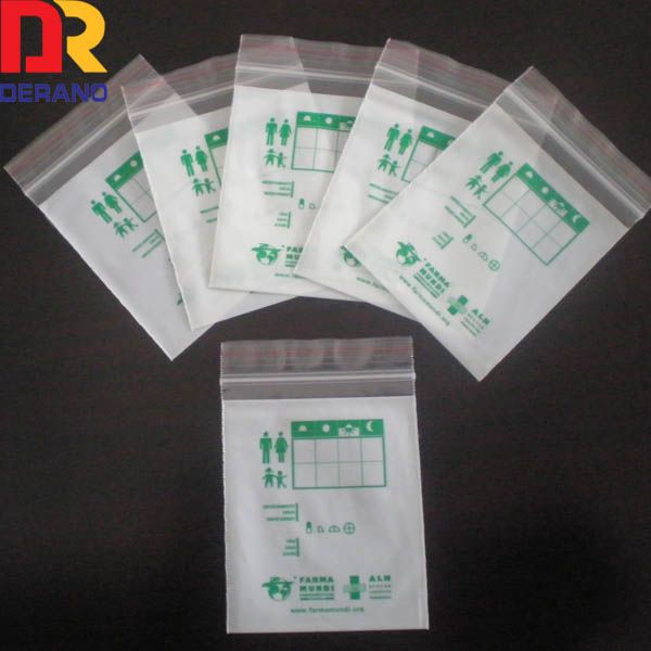 Customized LDPE medicine ziplock bag
