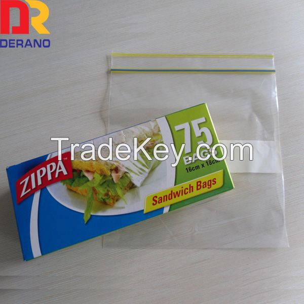 LDPE ziplock sandwich bag