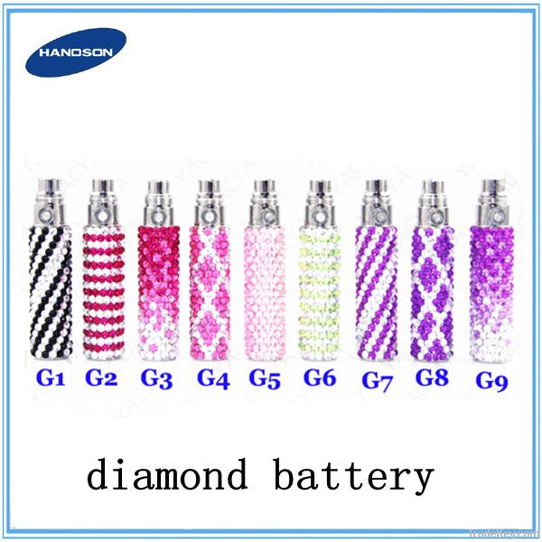 diamond battery , wholesale ego crystal battery , hottest in USA e cig