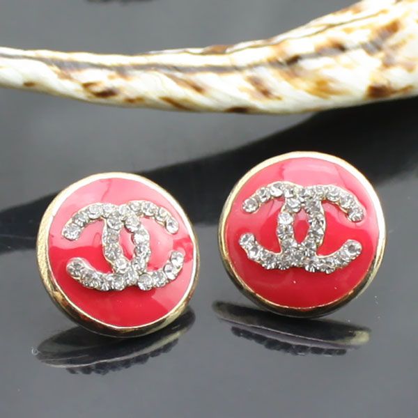 Promotion Price,Lovely gift White/Rose Red/Black Ear Studs Immitation Crystal Earring Classic Jewelry