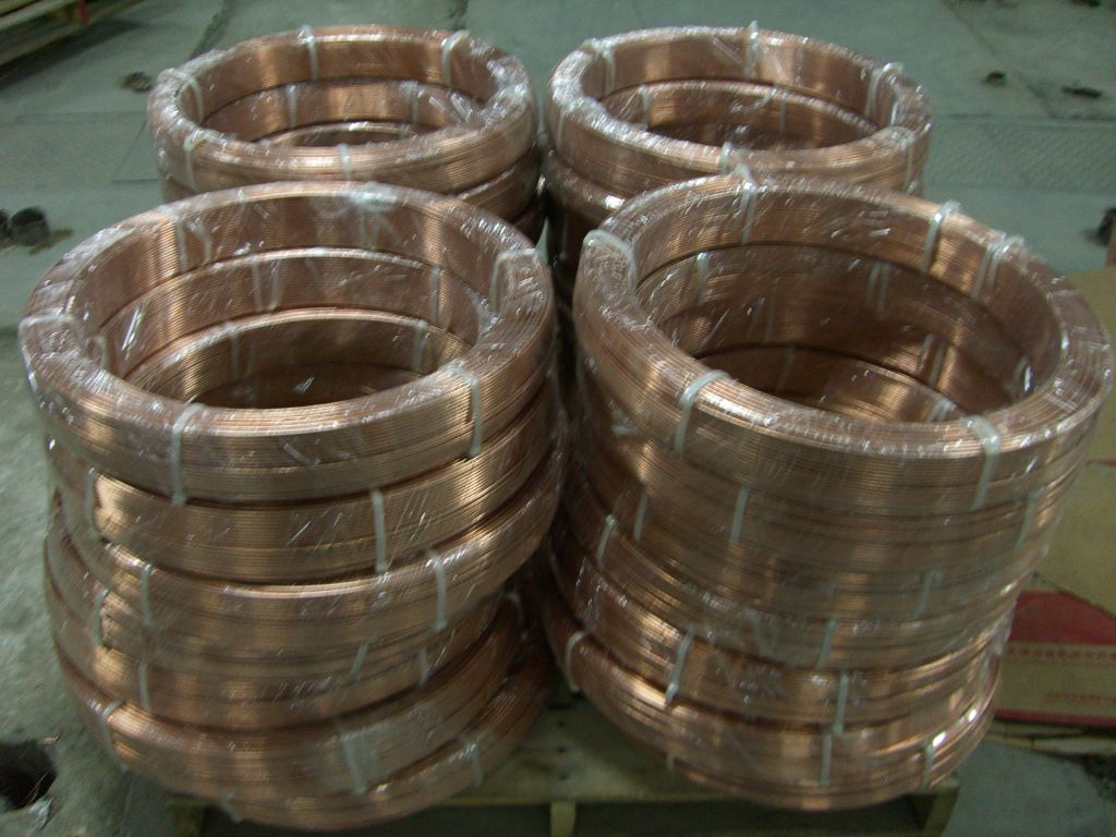 Copper coated ER70S-6 welding wire