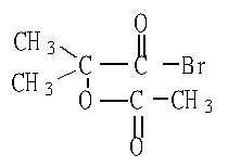  2-acetoxyisobutyryl bromide (alpha-acetoxy-butyryl bromide) 