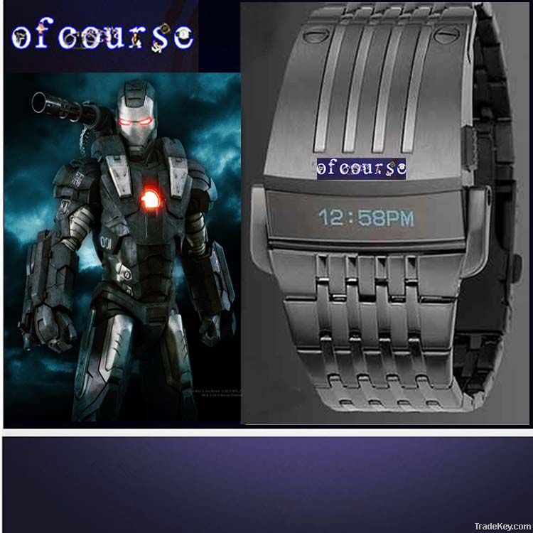 2014 luxury fashion men watch Oled iron man watch famous brand watches