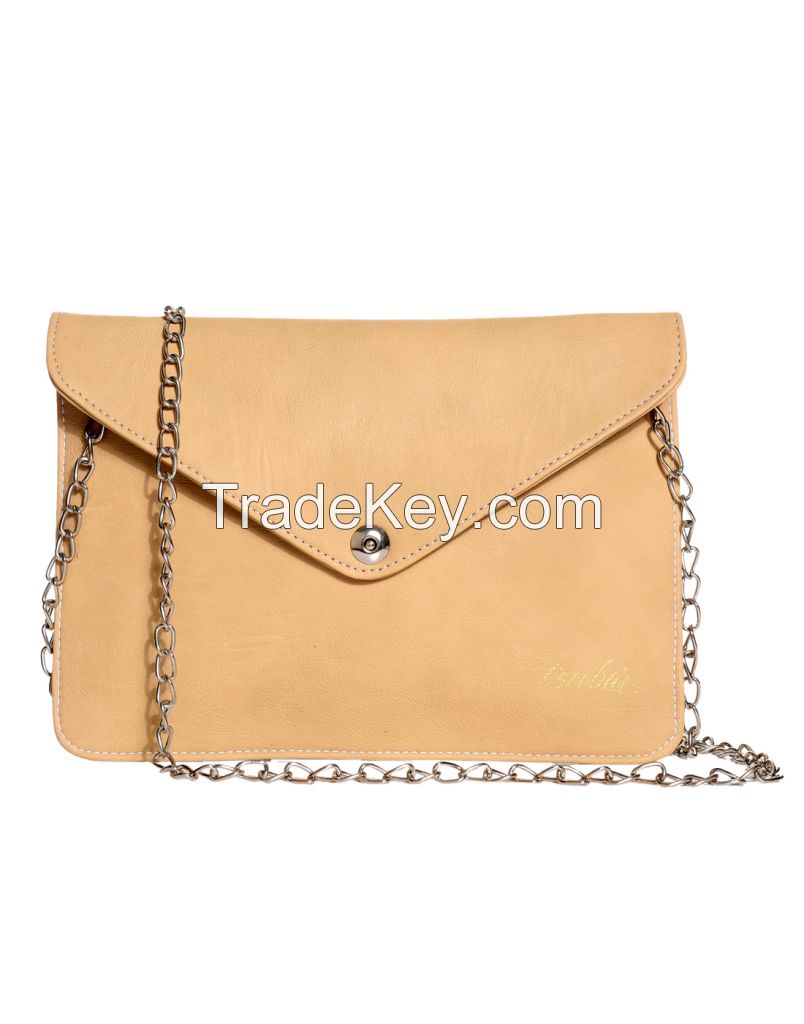 Escobar Beige Envelope Clutch