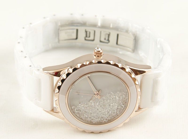 Luxury Sapphire Crystal Ceramic Watch for Lady