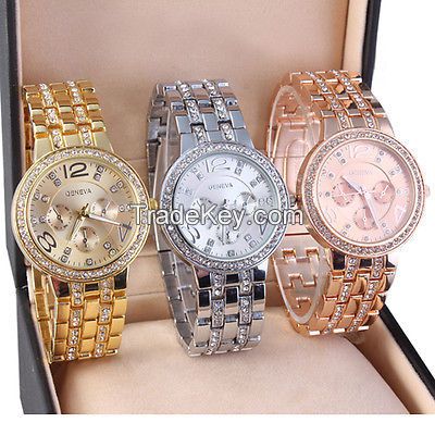 High Quality Gold Rose Gold Silver Watches Japan Quartz Movement