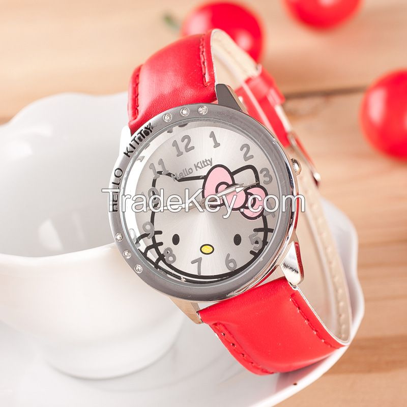 Hot Sale Cheap Lovely Cartoon Watches Children Kids Watch Reloj Mujer