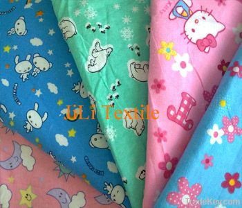 C 20*10 42*42 110cm Brushed 100% Cotton Flannel Reactive Printing Fabr