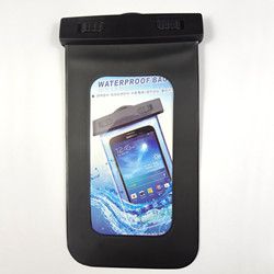 Black waterproof bag for iPhone 5 with sling