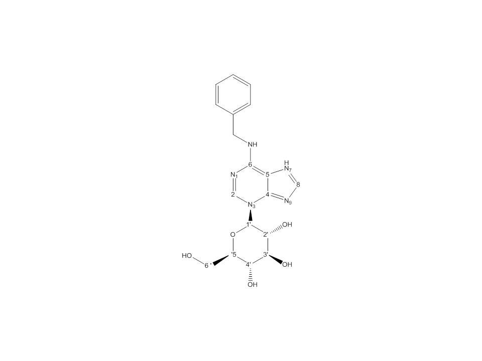 6-benzylaminopurine-3-N-beta-D-glucopyranoside