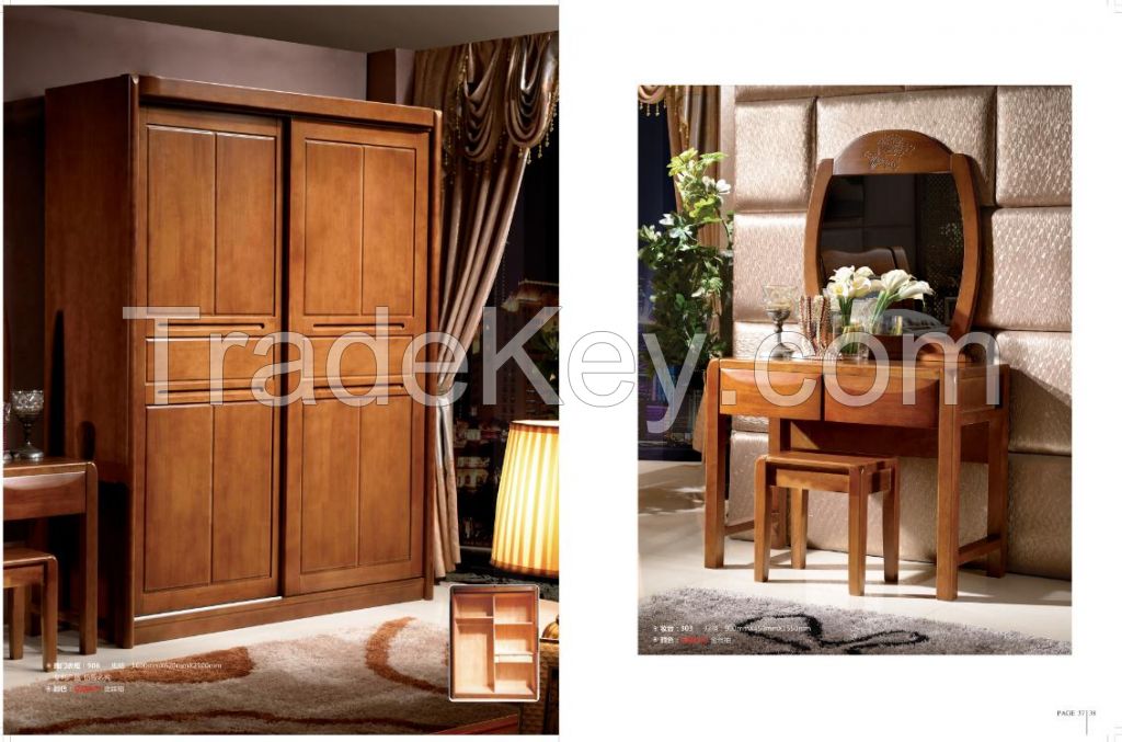 solid wood furniture, bedroom suite, drawing/dinning room suite, wardrobe, chest of drawer, bedside cabinet, bookcase, wine chest, filing cabinet, double bed , desk, tea/coffee table, dressing table, wooden arms sofa, chair, dress case book shelf , wine r