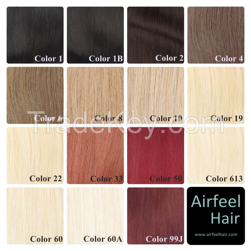 6A Less Short Hair Mixed Brazilian Remy Human Tape In Hair Extension, 20 inches, 80g