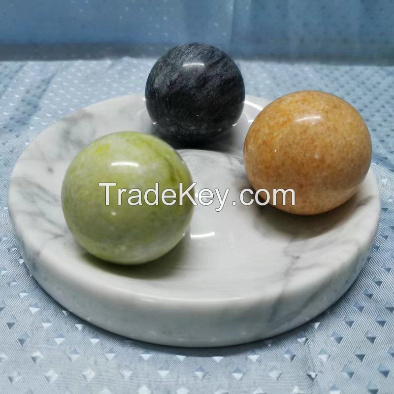 Carrara white marble fruit tray