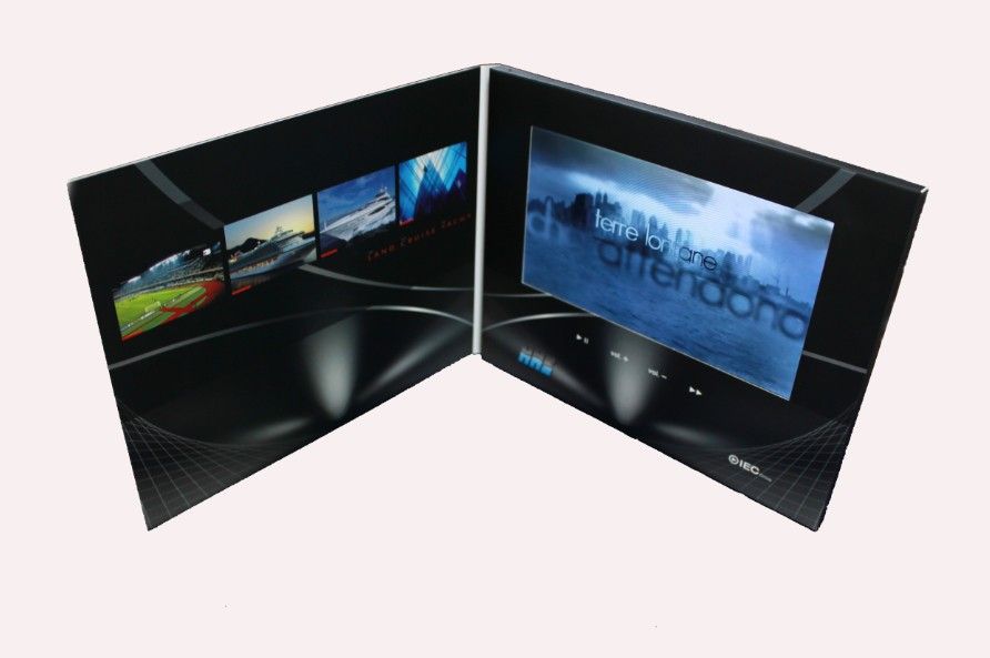LCD Video Greeting Card/LCD Video Brochure/LCD Video Booklet for advertisement, gift, education 