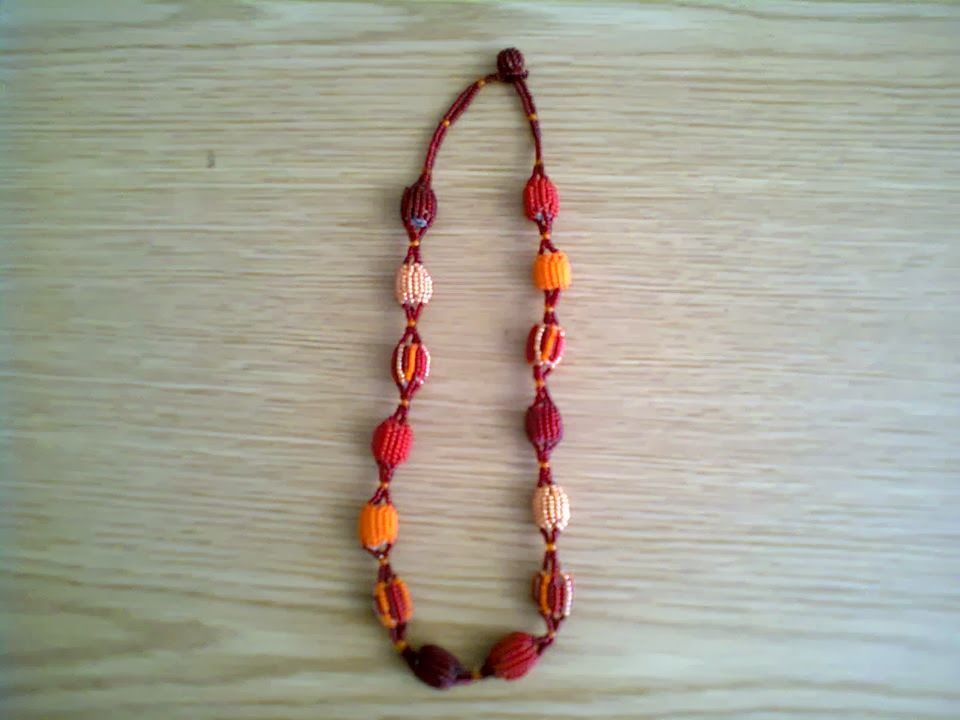 Beaded colourful necklace
