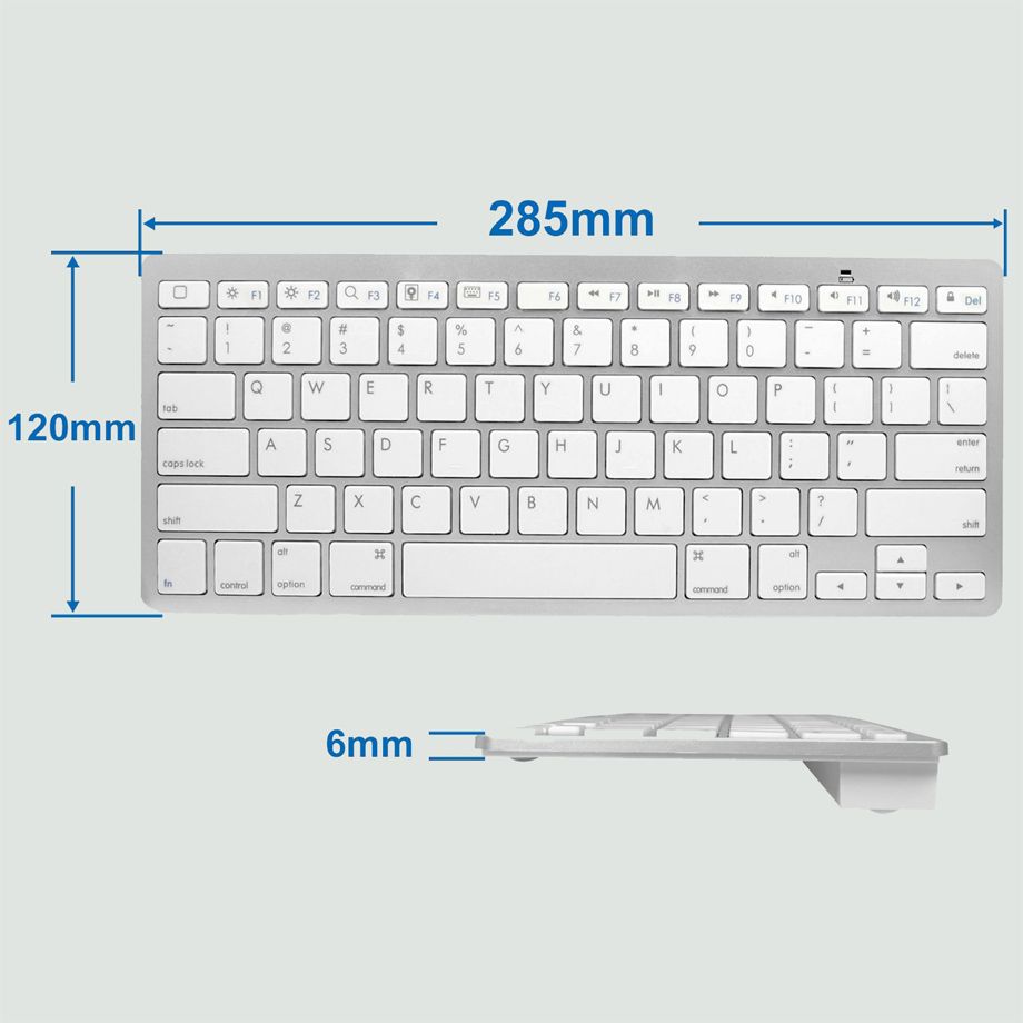 Bluetooth Compact Slim Keyboard (JHM-1280B)