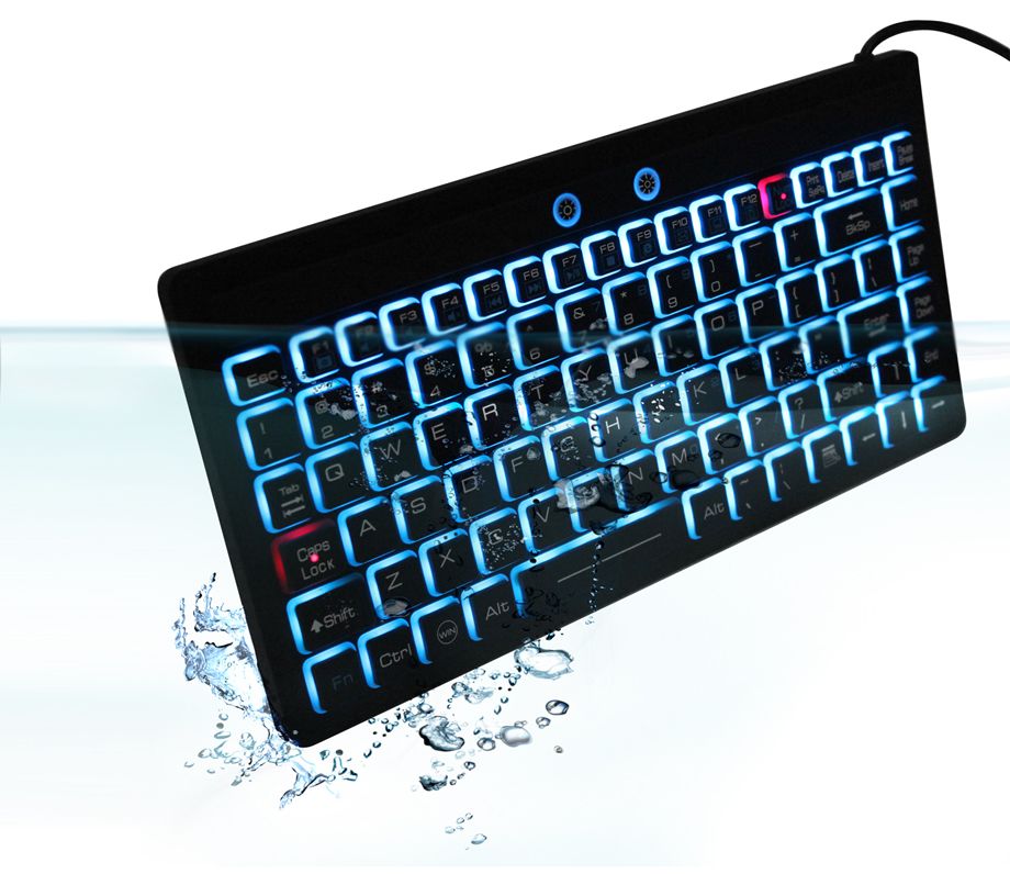 Industrial Waterproof Keyboard Anti-Bacteria LED Backlit
