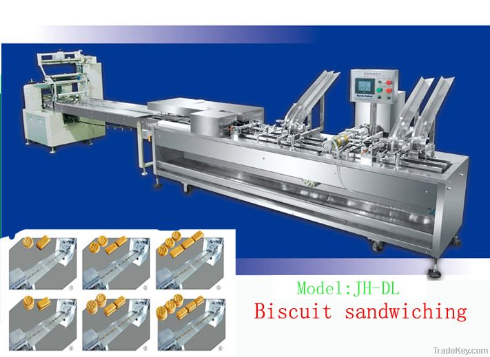 Double Lane Biscuit sandwiching machine JH-DL