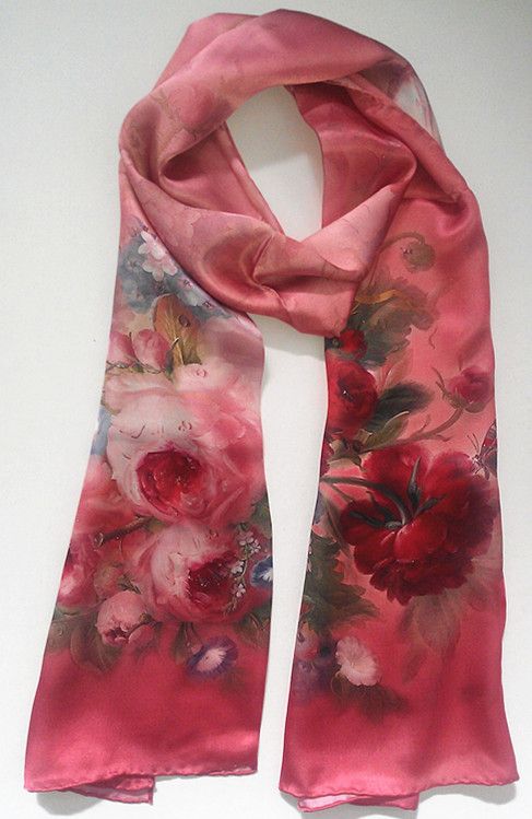 100% pure natural silk scarf & wrap