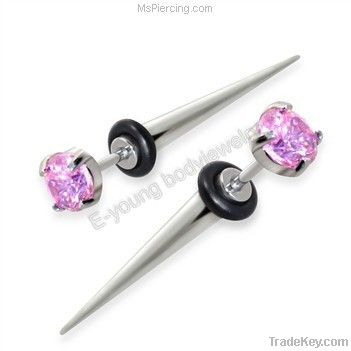 2014 newest surgical stainless steel body jewelry ear taper