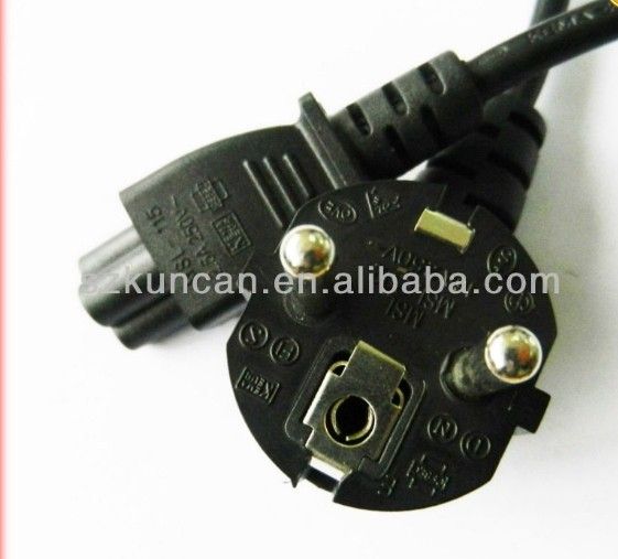 250V VDE power cable for laptop