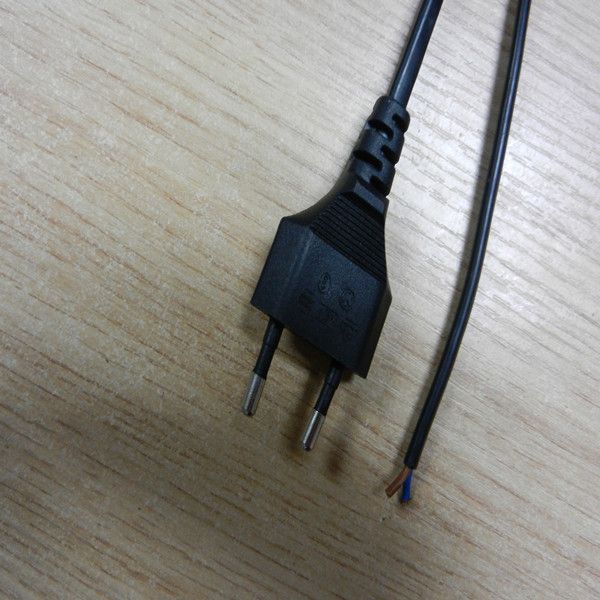 stripped EU 2pin AC power plug 6ft szkuncan