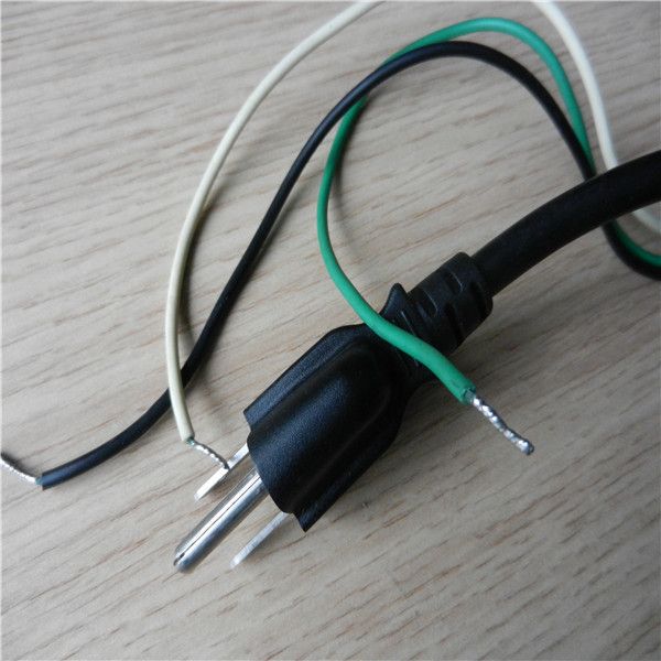 stripped US 3 pin power cable 18AWG  szkuncan