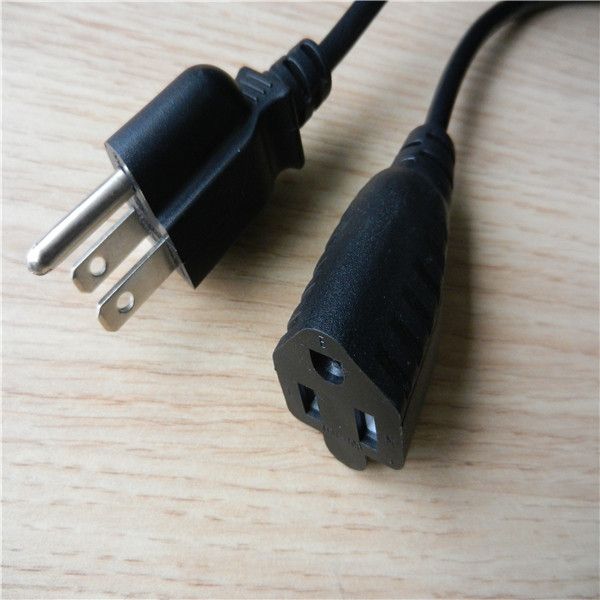 stripped US 3 pin power cable 18AWG  szkuncan