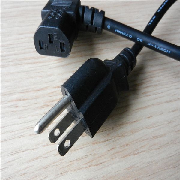 15A  125V NEMA5-15P power cable VT/SJT 18AWG  for laptop  szkuncan