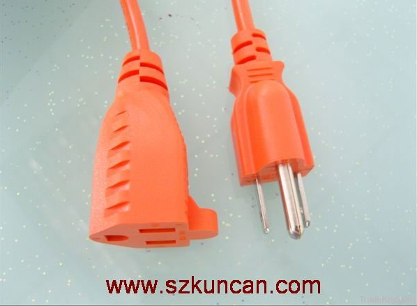 3-pin UL power cord with female C13 ends for extending